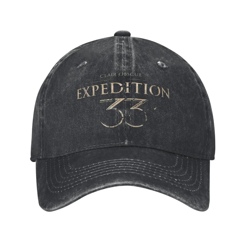 Expedition 33 Esquie Roliga Citat Unisex Basebollkepsar Sliten Denimbågar Keps Vintage Utomhus Alla Årstider Justerbar Solkeps