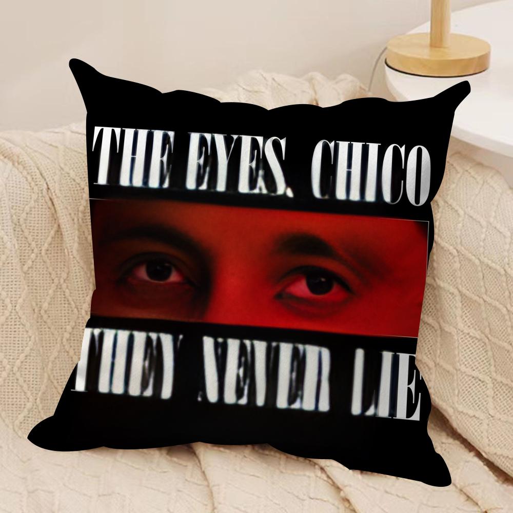 Classic Movie SScarface Cushion Cover Silky Short Plush Invisible Zipper Dustproof Sofa Pillow Case for Home Decor