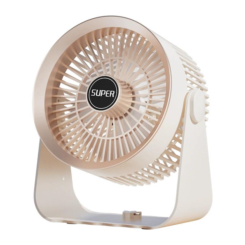 

Ventilador de escritorio silencioso recargable por USB con luz nocturna y montaje en pared