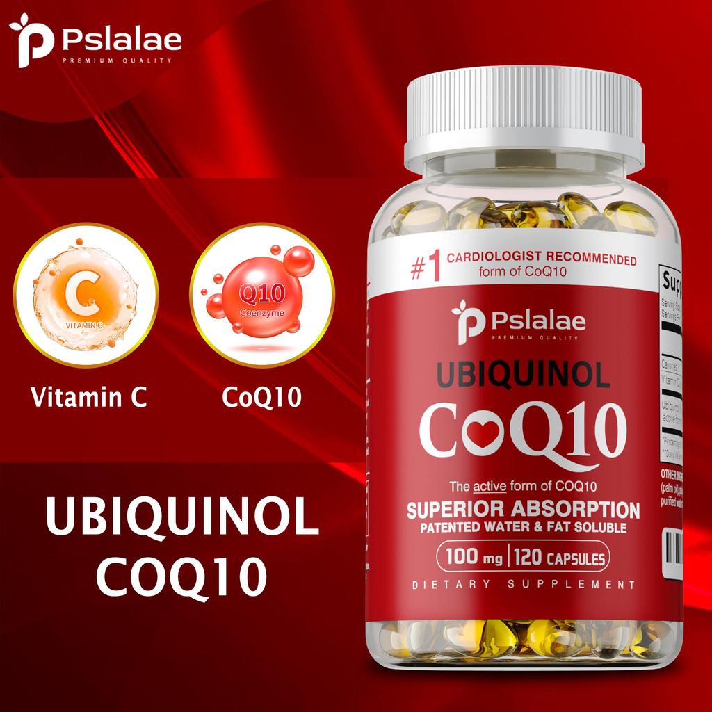 Pslalae Ubiquinol CoQ10 100mg Softgels - Superieure Absorptie - Actieve vorm van Co-enzym Q10