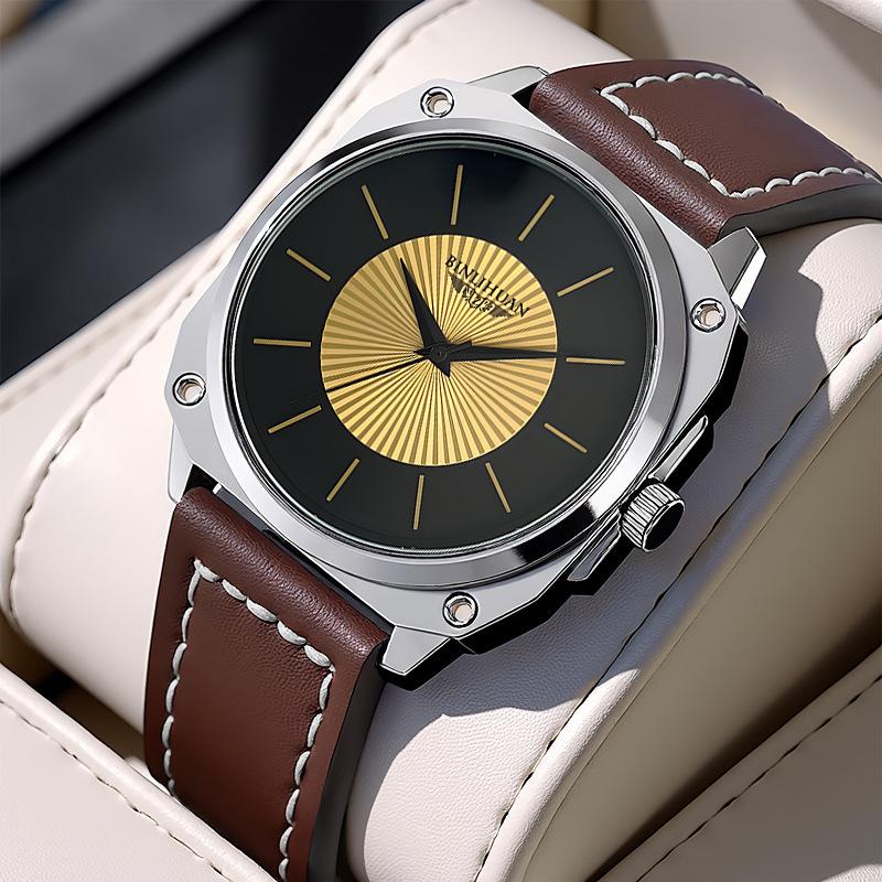 JYL Men's Watch Business Waterproof Cross-border Leather Strap
