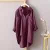 Casual Wind Solid Colour Shirt Spring and Autumn Women's Cardigan Double Pocket Long Sleeve Temperament Tops Women's Shirt