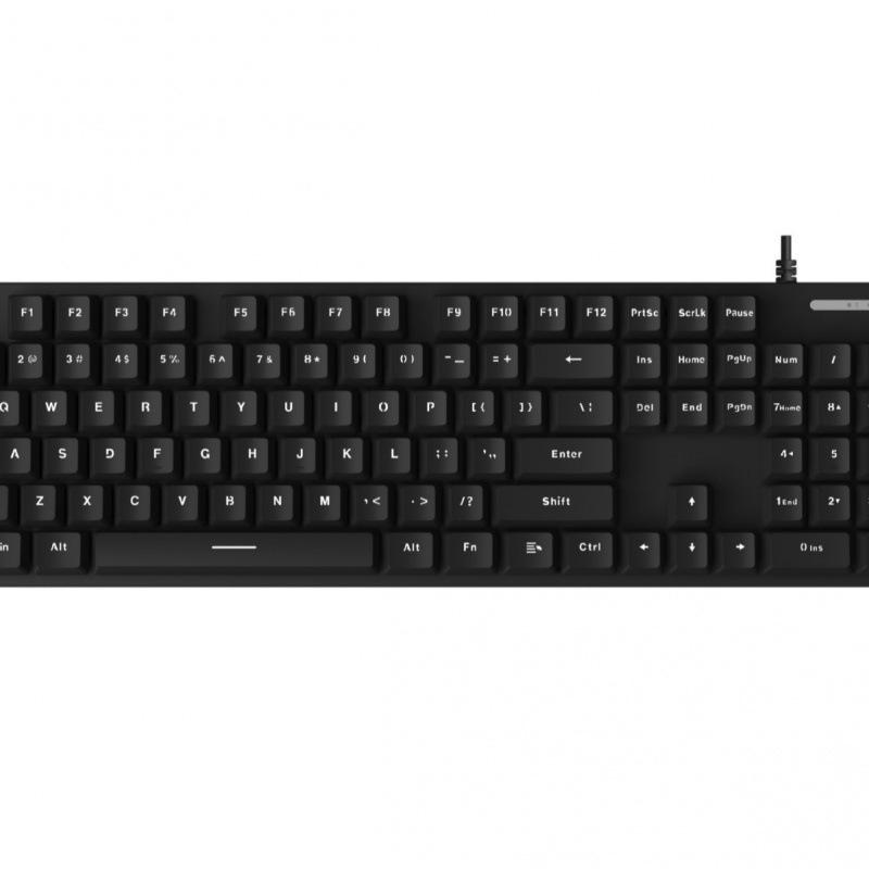 K74 Mechanical Keyboard: 104-Key, Wired, Dual-Use for Office & Gaming with Mixed Backlight.