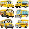 144 Pcs School Bus Bulletin Board Cutouts with 300 Adhesive Dots, Yellow Bus Party Bulletin Board Classroom Decoration for Teacher Student Back To