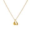 Doreen Box Gold Plated Heart Letter  Pendant  Necklace 304 Stainless Steel Chain Necklace For Women, Stylish Gift 45cm+ 5cm,1PC