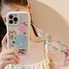 Applicable To IPhone 16 Mobile Phone Case Apple 13 Graffiti Pink Blue Puppy Bracelet 14 ProMax Cute 12 Magnetic 15