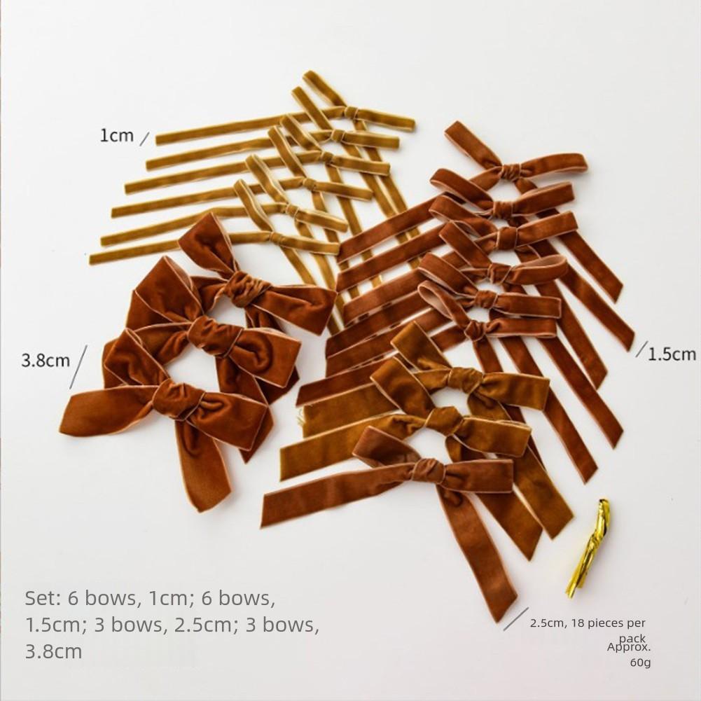 Christmas Decorations Handmade Ornaments Mini Bow Ribbon