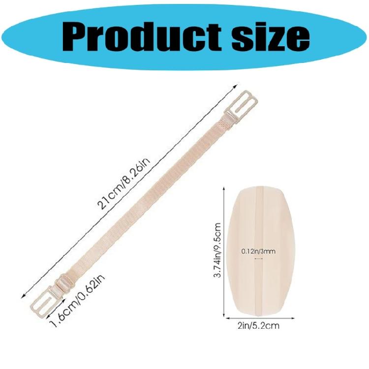 Bra Strap Clip with Silicone Easy to Cleaning Maintains Shape Multiple Use Preventing Slippage