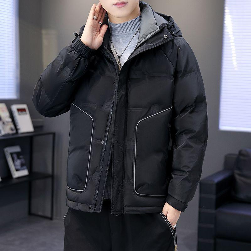 Men's Hooded Winter Down Jacket - Thick, Warm, and Fashionable