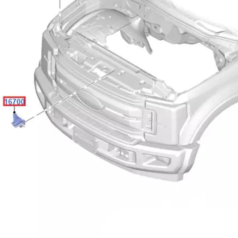 Tamper Resistant High Strength Hood Latches Assembly With Fast Response For F250 F350 HC3Z16700F HC3Z16700E HC3Z16700B