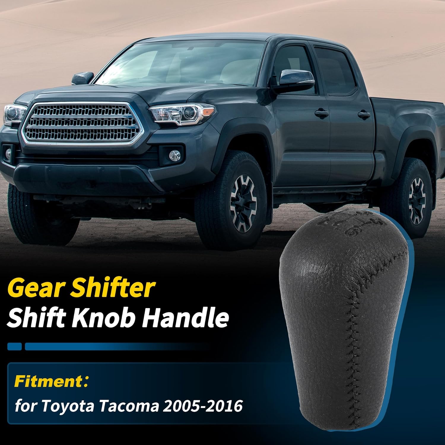 6 Speed Manual Transmission Gear Shifter Knob Handle for Toyota Tacoma 2005-2016 No.3350412250B0 Manual Shift Gear Lever Knob Gear Shift Knob