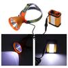 Mining Headlamp Strong Light Rechargeable LED Safety Mining Headlight with 12000mAh Lithium Battery US Plug 100V‑240V