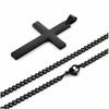 Classic Stainless Steel Cross Pendant Necklace For Women Men Link Chain Charm Necklace Cool Boys Girls Punk Hip Hop Jewelry Gift