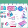 Elegant Baby Gender Reveal Party Decoration Boy Or Girl Disposable Tableware Set