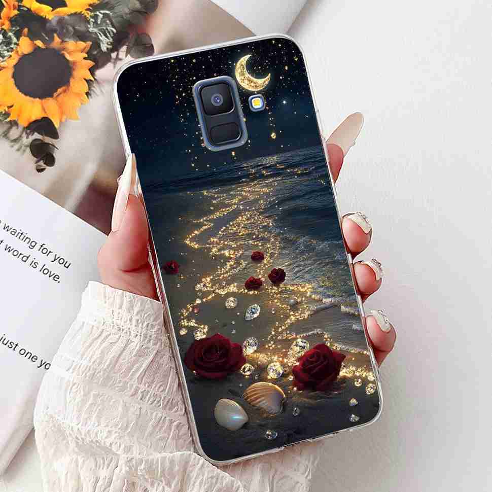 For Samsung Galaxy A6 2018 5.6" Case SM-A600F Soft Silicone TPU Cover For Samsung a6 A6 2018 SM-A600FN New Butterfly Phone Cases