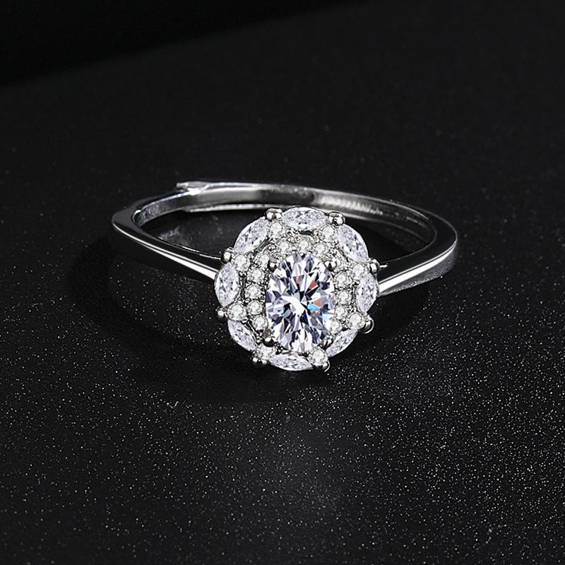 European and American Women's Diamond Marquise Ring: Elegant, High-Quality, and Versatile Design.