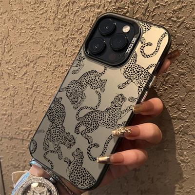 Modieuze Luipaardprint Anti-Val Telefoonhoesje Voor iPhone 11 Hoesjes iPhone 16 15 12 13 14 Pro Max 7 8 Plus X XR XS Max SE2 Cover