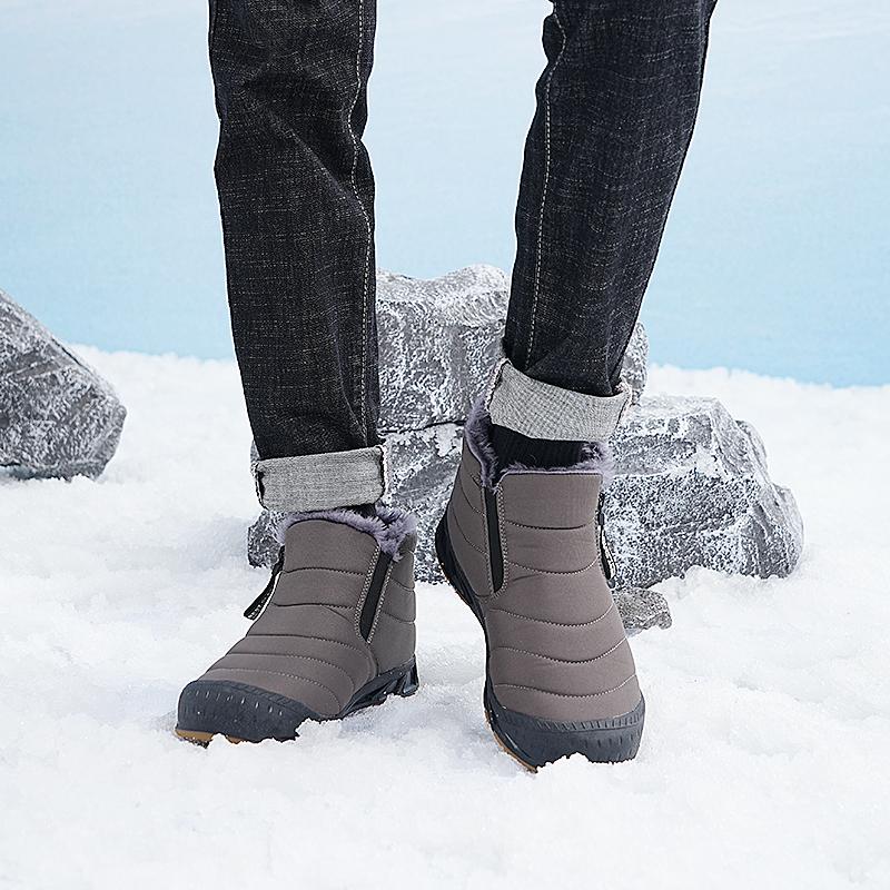 Stivali Invernali Uomo Donna Caldi Con Pelliccia Sintetica – Scarpe Da Neve Antiscivolo Con Chiusura A Strappo – Per Escursionismo E Passeggiate