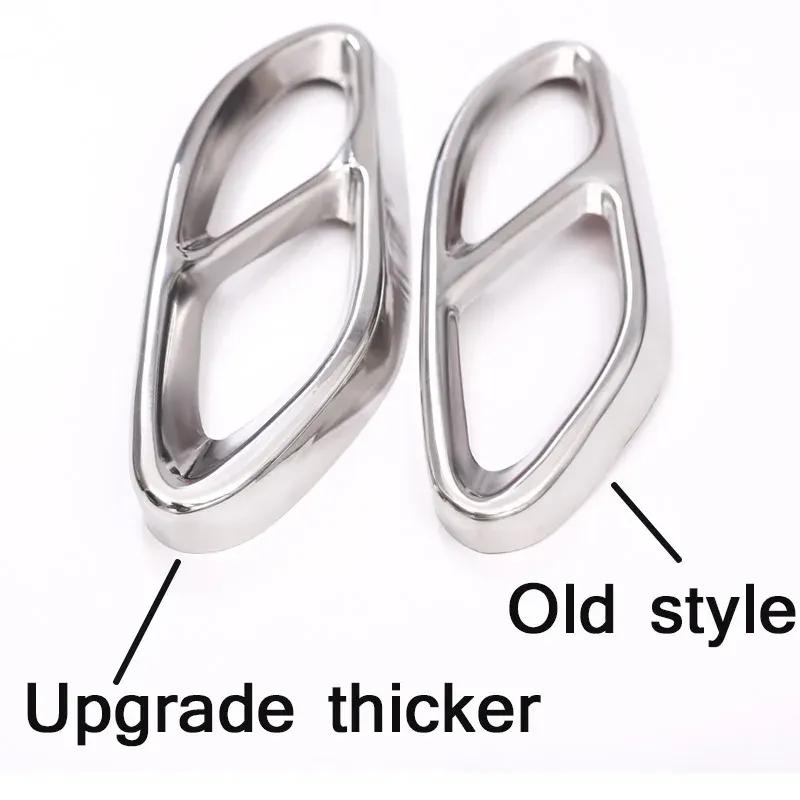 For Mercedes Benz GLC A B C E Class X253 W205 W213 W176 W177 W246 W247 2016- Car Exhaust Pipe Cover Trim Car Accessories