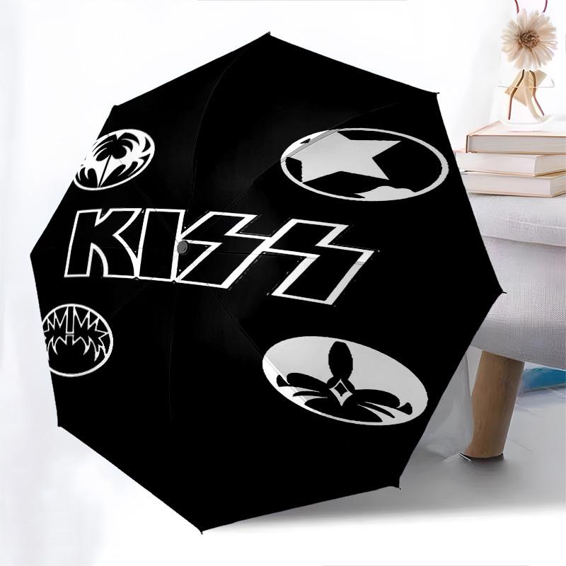 1pc KISS Automatic Open Close Umbrella Windproof Canopy, Automatic Open Close Button10204