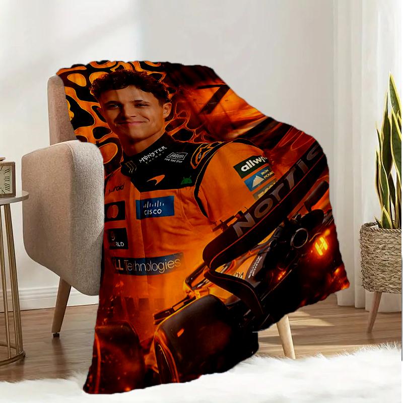 Coperta Leggera Lando Pilota di Corse Ideale per Letto Perfetta per Viaggi, Campeggio, Soggiorni, Uffici, Divani, Regalo di Natale per Fan