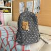 Schoolbag Japanese ins wind, backpack women's winter plush schoolbag junior high school girls Korean high school students class backpack