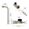 High Pressure Washer Extension 1/4 Inch Quick Connect Easy To Install Cleaning Rod Parts