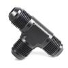 AN4 AN6 AN8 AN10 AN12 Male to 2x AN Male 3-Way Tee T-Piece Fitting Adapter Black