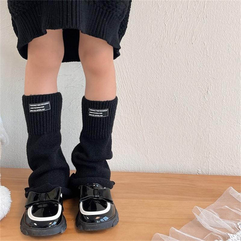 Fashion Knit Leg Warmers for Little Girls Knee High Socks for Dress Toddler Winter Slouchy Socks Thicken Warm Leggings