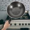 Stainless Steel Honeycomb Frying Pan Non Stick Egg Steak Pan Flat Bottom for All Stovetops Ergonomic Bakelite Handle Kitchen