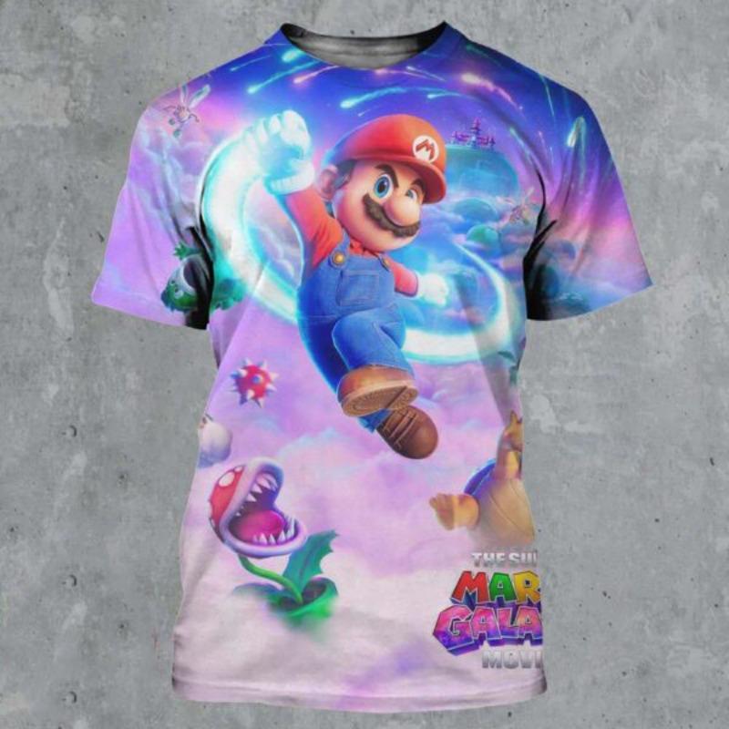 

A Poster for Luigi s Character in The Super Mario Galaxy Movie Opens Nationwide in Theaters on April 1, 2026 Print A Men s Shirt S