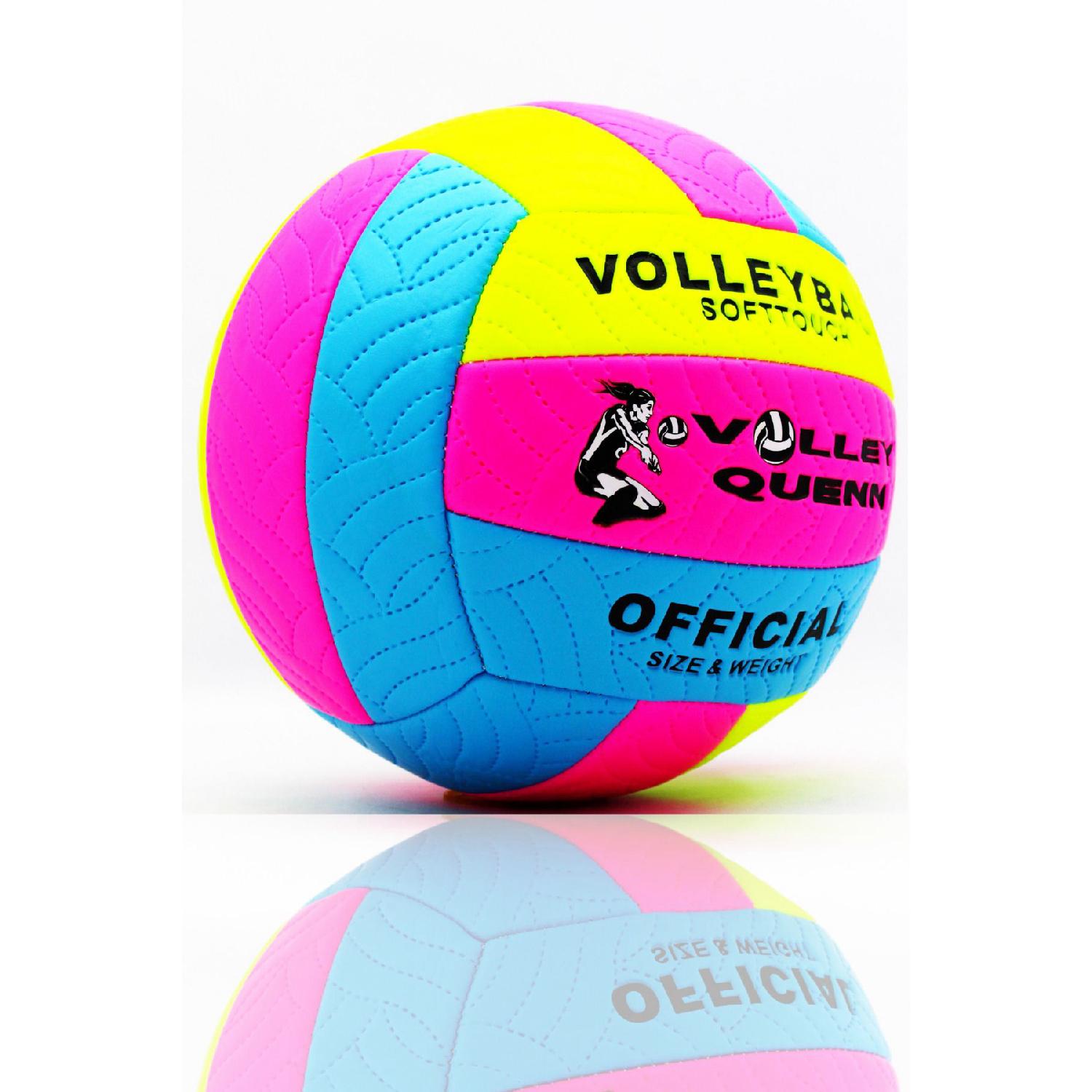 

Volleyball Ball Indoor And Outdoor Compatible Stitched Number 5 Colorful чёрный