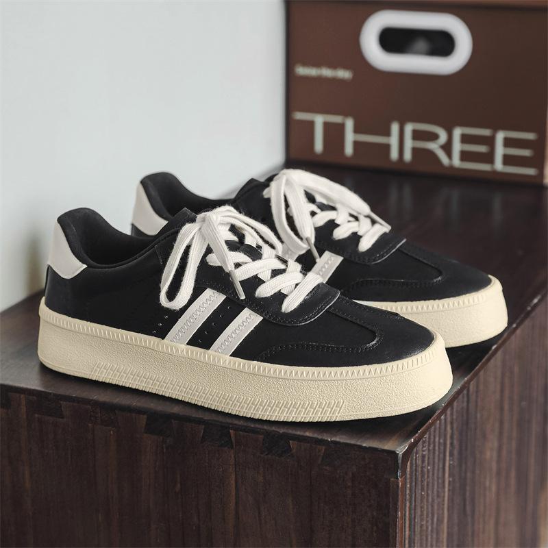 

Autumn men s low-top board shoes Korean version of men s sports fashion student breathable casual trendy ins men s shoes 1562 39 чёрный