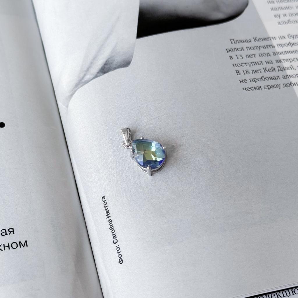 Серебряная подвеска с мистик топазом 3.175ct (2158004)