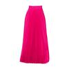 Women's Large Size High Waist Pleated Long Skirt - European & American Style