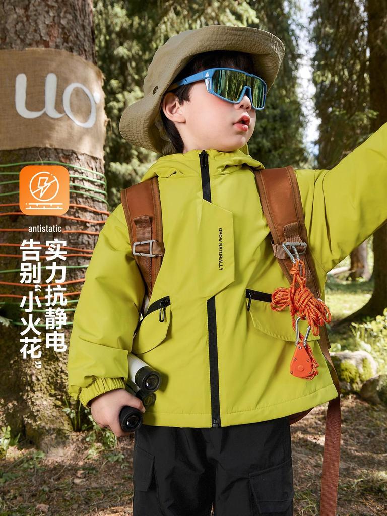Boys' Velvet Jacket - Toddler Autumn/Winter Cotton Top 2025 New Warm Children's Clothing