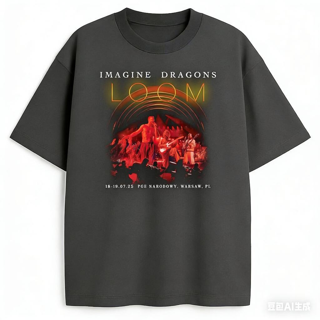 Imagine Dragons Concert T-shirt Men and Women Summer Cotton Clothing Casual Fashion Round Neck Short Sleeved