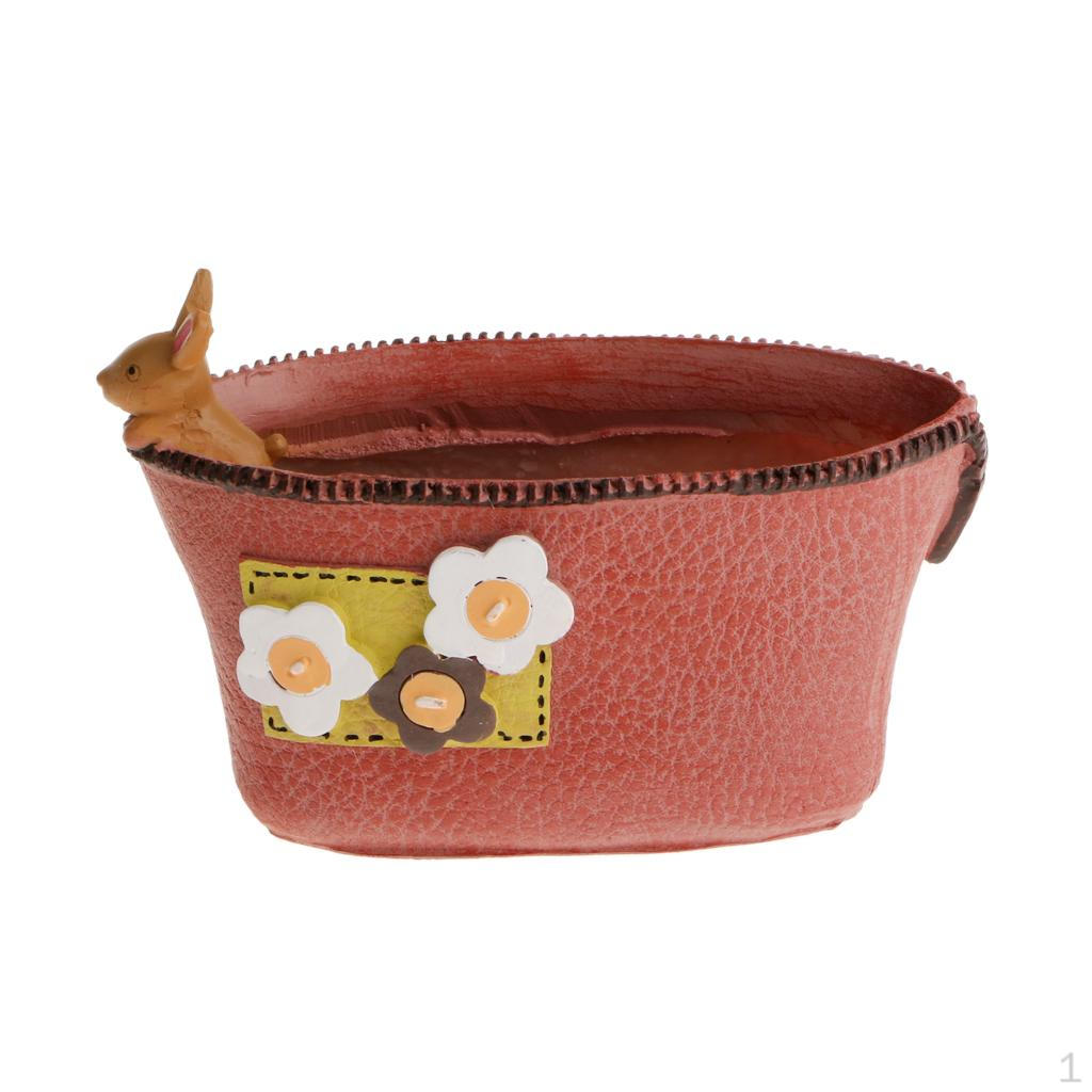 

Resin Garden Flower Planter Pot Purse Trough Box Plant Bed