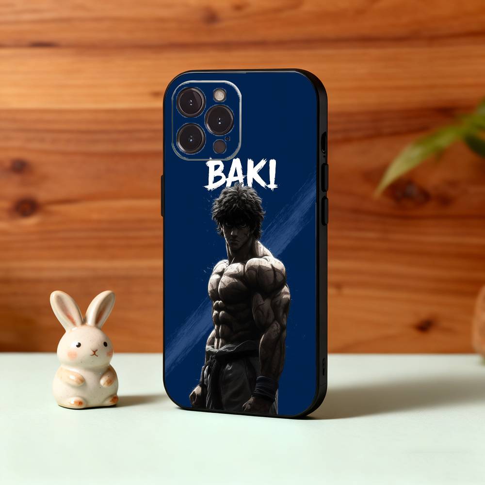 

Anime B-Baki H-Hanma Phone Case For iPhone17,16,15,14,13,12,Plus,Pro Max, 5G Others Soft Black Cover iPhone14Plus