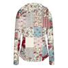 Women's Fashion Zip Up Hooded Long Sleeve Jacket With Tie- Print & Pockets