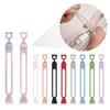 10Pcs Silicone Cable Ties Cable Management Organizer Elastic Cord Organizer Cable Holder for Home Office Kitchen