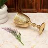 Handmade Brass Communion Cup Birthday Anniversary Royal Gothic Chalice Goblet Gift For Wife, Husband, Son, Wedding With Velvet Gift Box