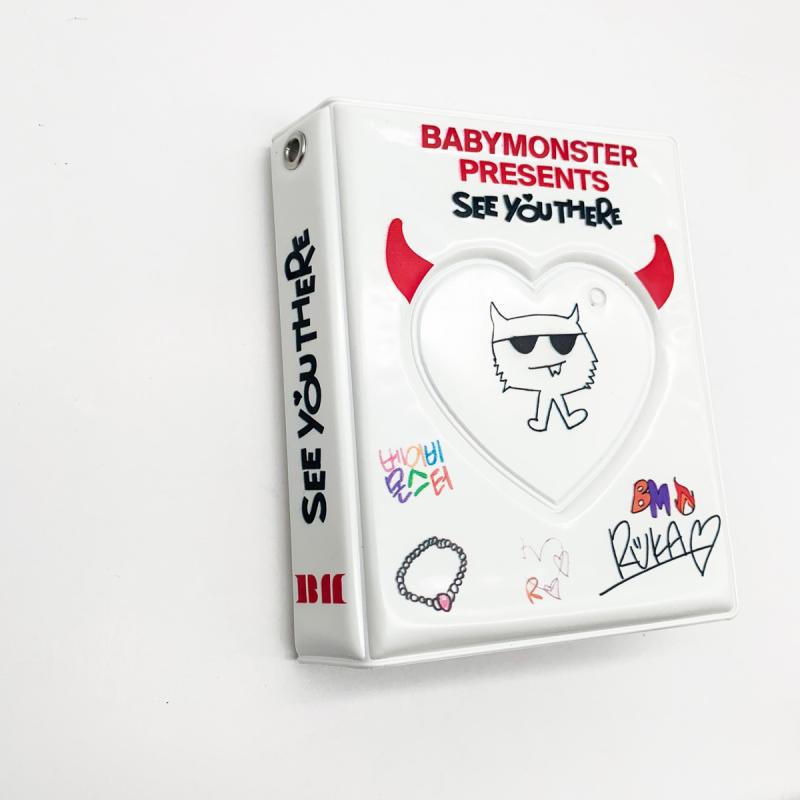 Kpop Idol Babymonster Segregator na zdjęcia Album na zdjęcia Idol Fan Holder na fotokarty Mini album Przechowywanie zdjęć Idola Książka do kolekcjonowania Prezent