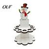 Decorazione da Tavola Natalizia in Legno Porta Soldi di Natale Ornamenti con 10 Fori, Pupazzo di Neve Babbo Natale Albero Espositore per Contanti Porta, Decorazione per