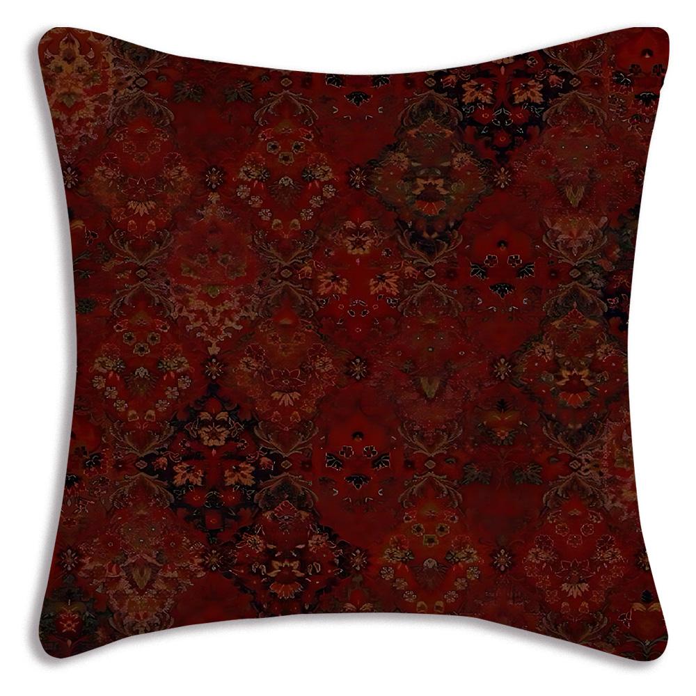 Luxury Persians R-Rug Illow Covers Cartoon Sofa Decorative Home Double-sided Printing Short Plush Cute Cushion Cover