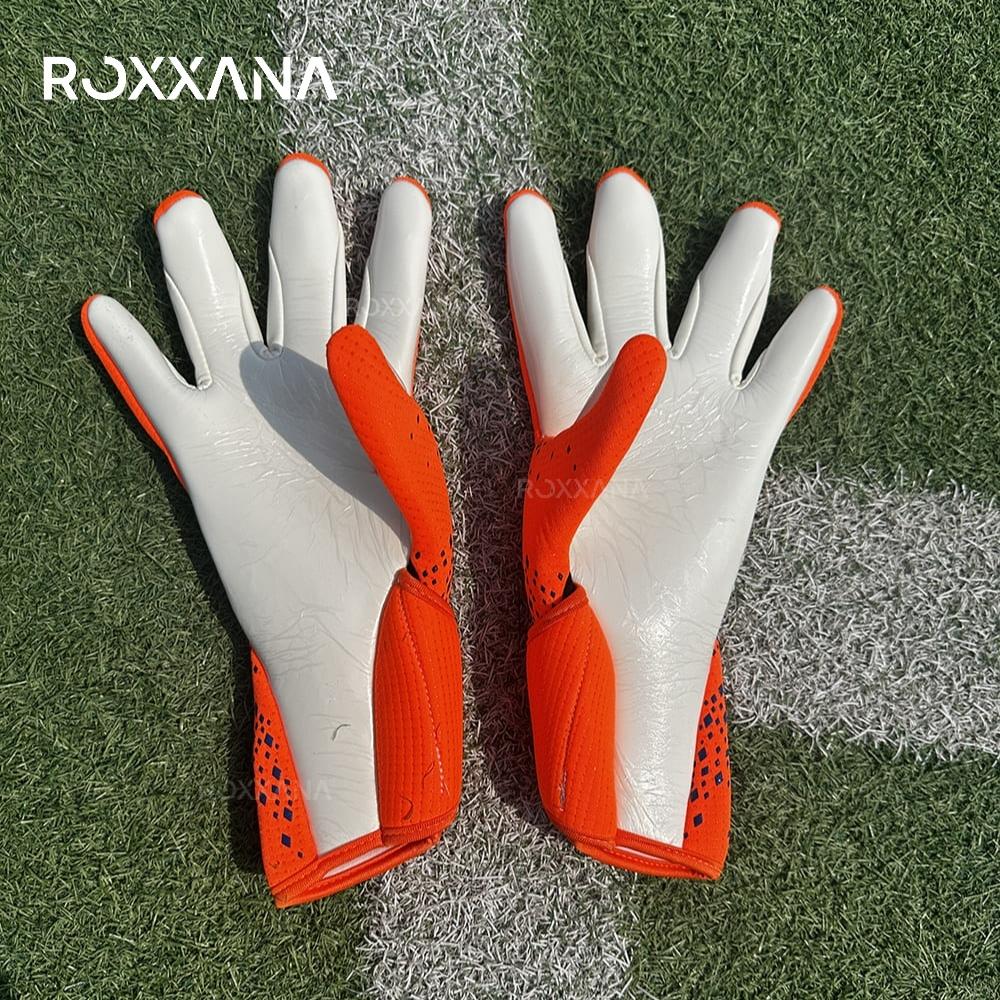 ROXXANA Hochleistungs-Schutz-Erwachsenen-Fußballtorwarthandschuhe - Rutschfest mit Latex-Grip | Ideal für Training & Spiele