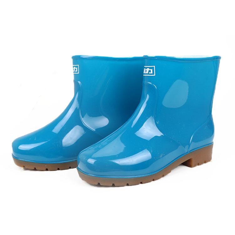 Rain Shoes New Low-tube Rain Boots, Non-slip Beef Tendon Soles, Black Work Water Shoes for Men and Women