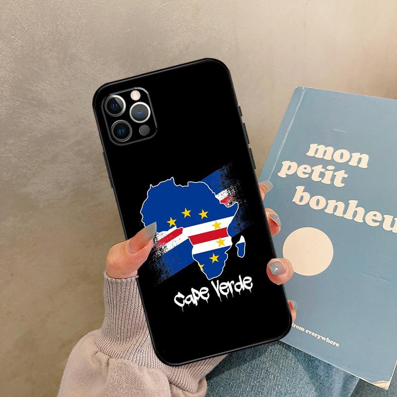 

Чехол с флагом Кабо-Верде для iPhone 14 13 12 11 15 16 Pro Max Mini Plus X XR XS Max Чехол Coque iPhone 13 mini