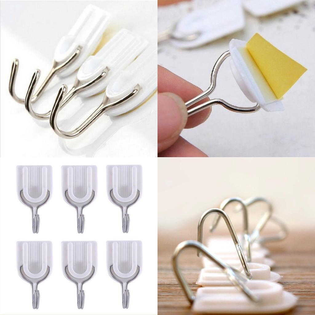 Versatile Self Adhesive Hooks For Stylish Wall Hanging In Any Room Decor