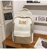 Zaino Color Block di Grande Capacità - Stile Coreano per Studenti delle Medie e Universitari